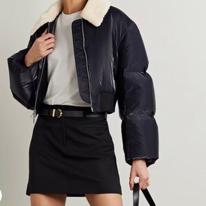 KHAITE navy puffer (size medium)